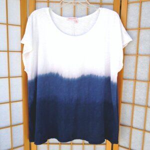FRESH PRODUCE Keepsake T Bamboo Dipped Periwinkle One Size M-L-XL EUC